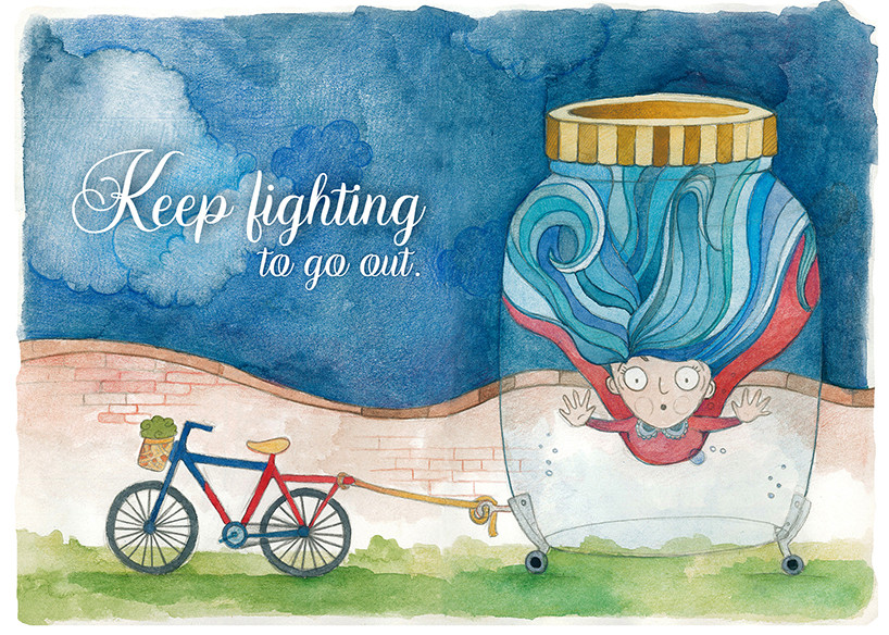 Keep fighting to go out title=
