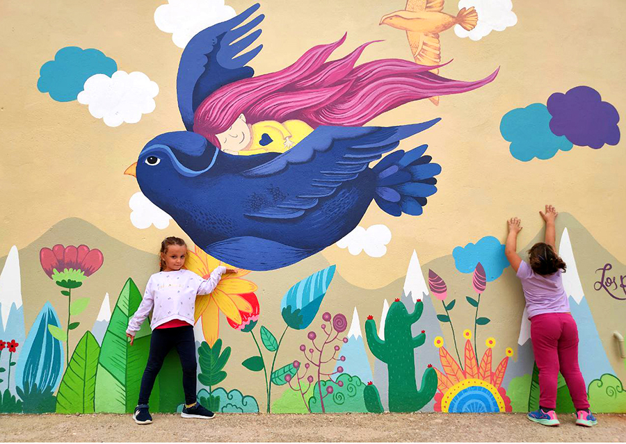 Ntra. Señora de Gracia's school Mural title=