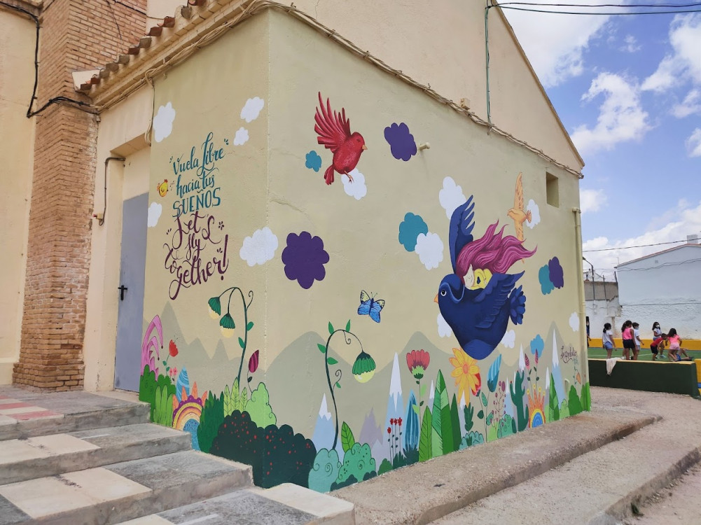 Ntra. Señora de Gracia's school Mural title=