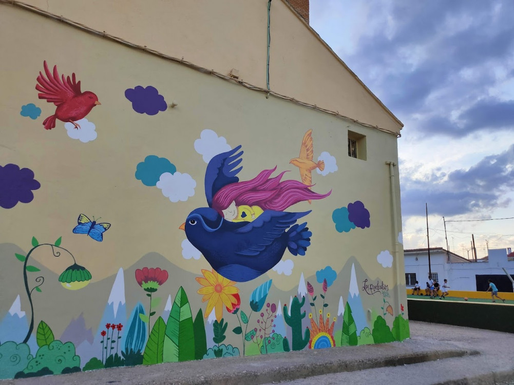 Ntra. Señora de Gracia's school Mural title=