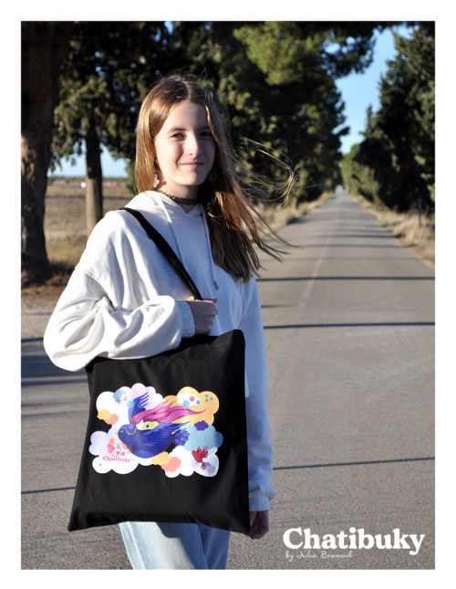 Preludios Tote bag negra gruesa